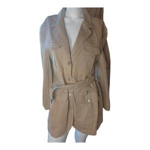Vintage Ventilo La Colline‎ Canvas Military Jacket M France 1970s
